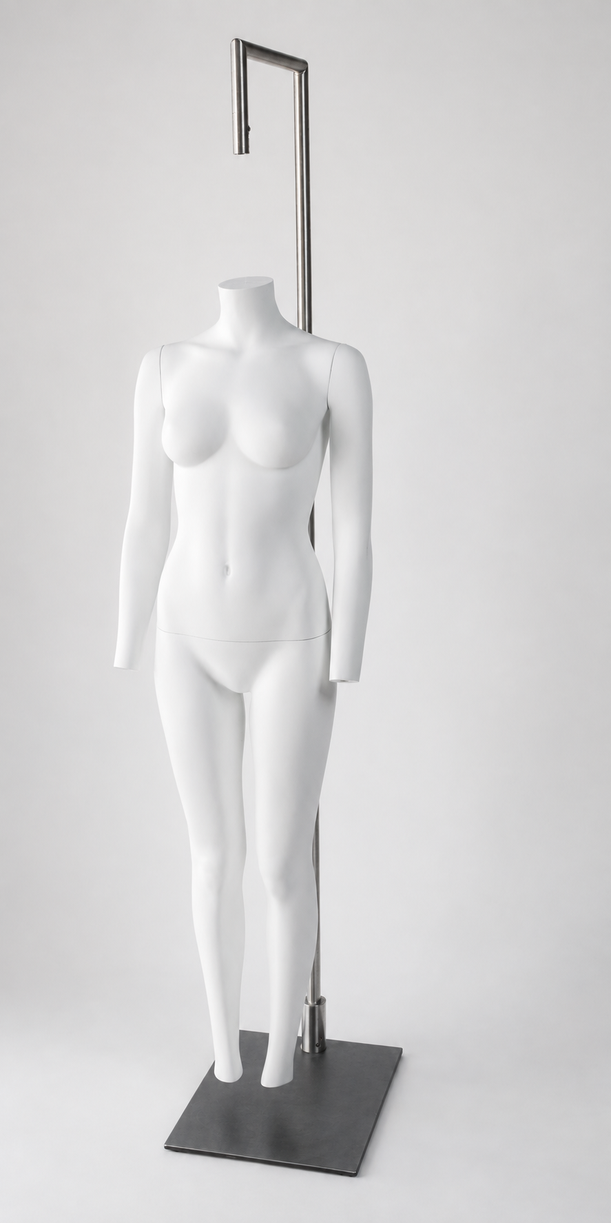Full female floating mannequin on suspended support