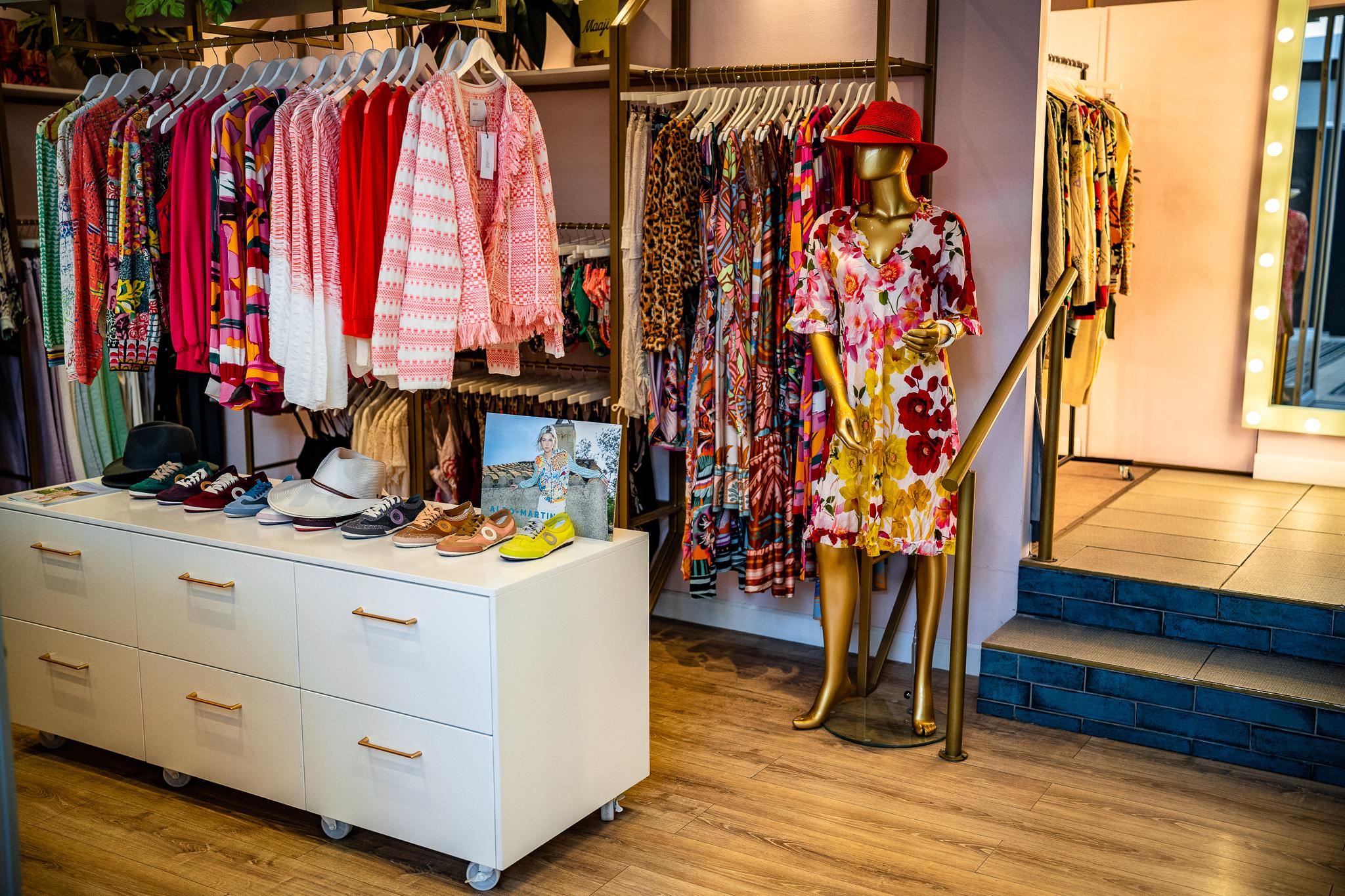 Locally manufactured mannequins used in a fashion retail environment